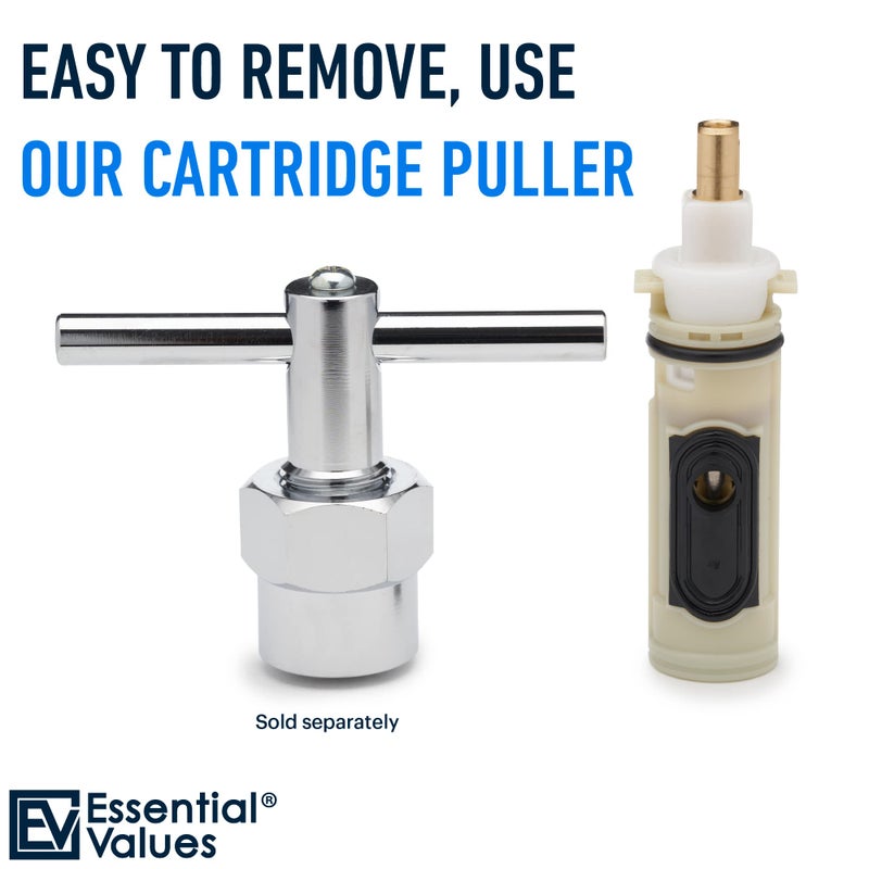 Essential Values Replacement Compatible with Moen 1222 Replacement Cartridge â€“ Aftermarket for One-Handle Posi-Temp Faucets & Moen Tub Shower - Durable Brass & Plastic - Image 5